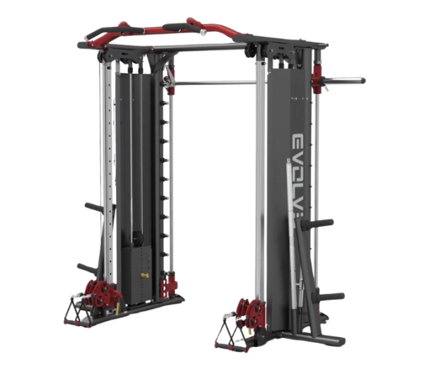 Evolve Prime Series Plate Loaded Multi Smith Machine s kabelskim križem